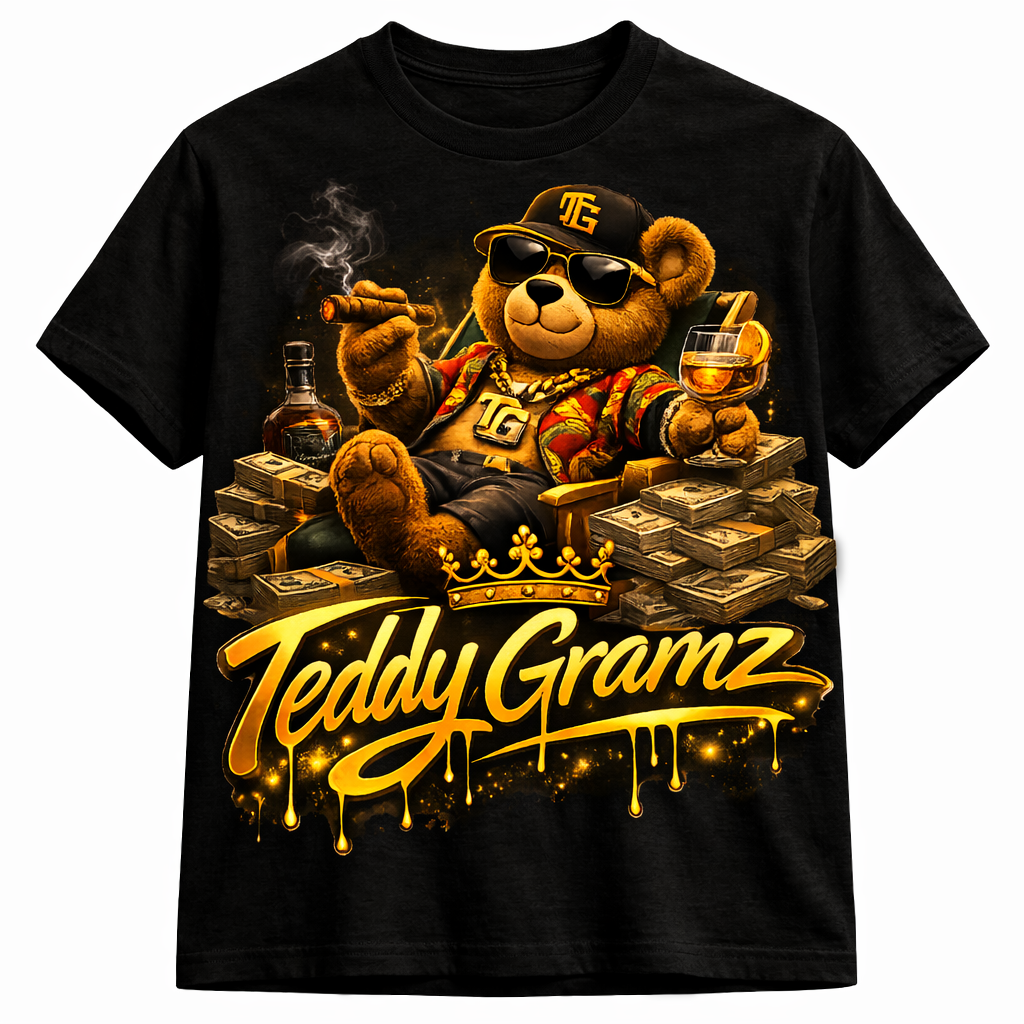 TEDDY GRAMZ BLAZING BLACK TEE