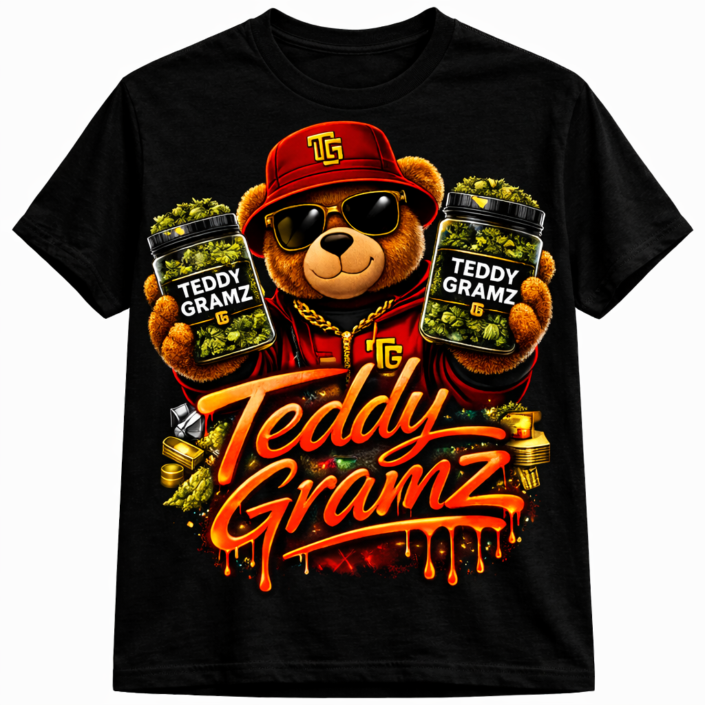 TEDDY GRAMZ JARS BLACK TEE