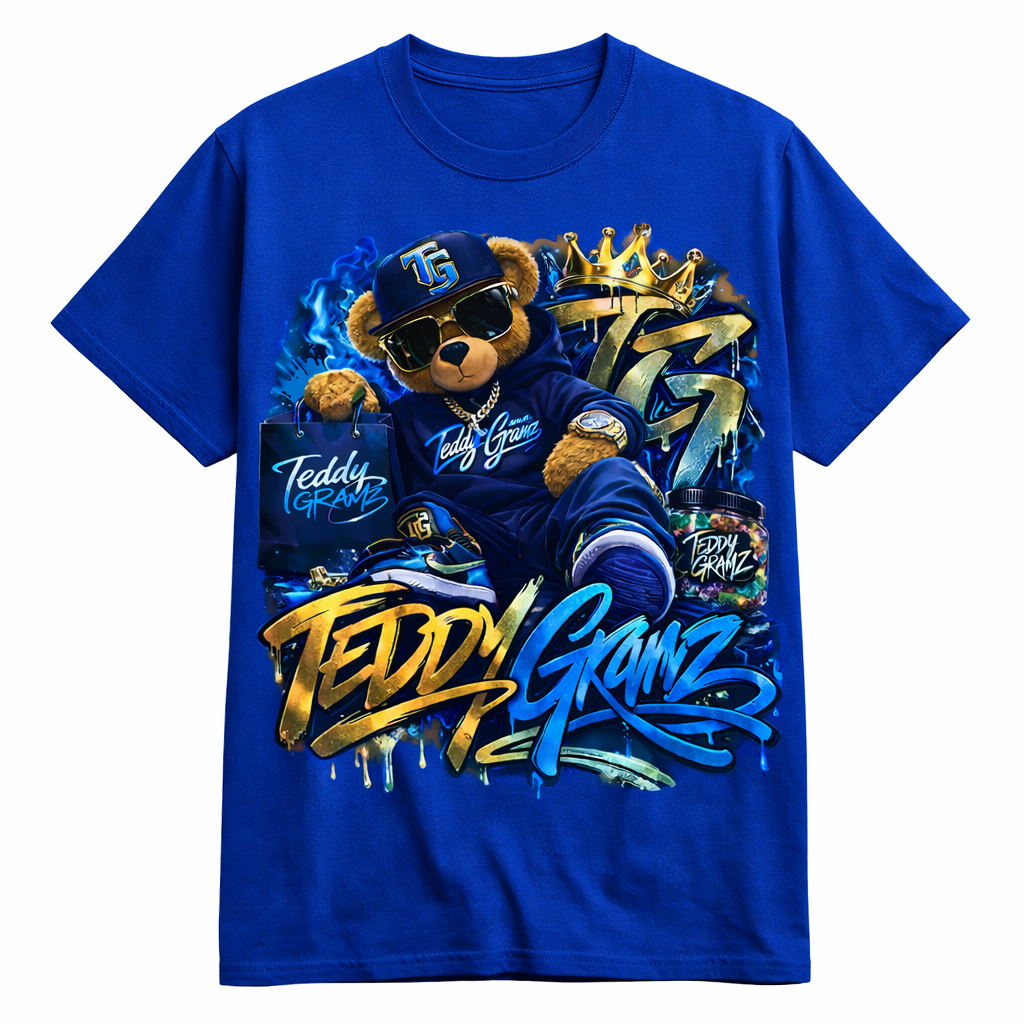 TEDDY GRAMZ IN THE BAG ROYAL TEE