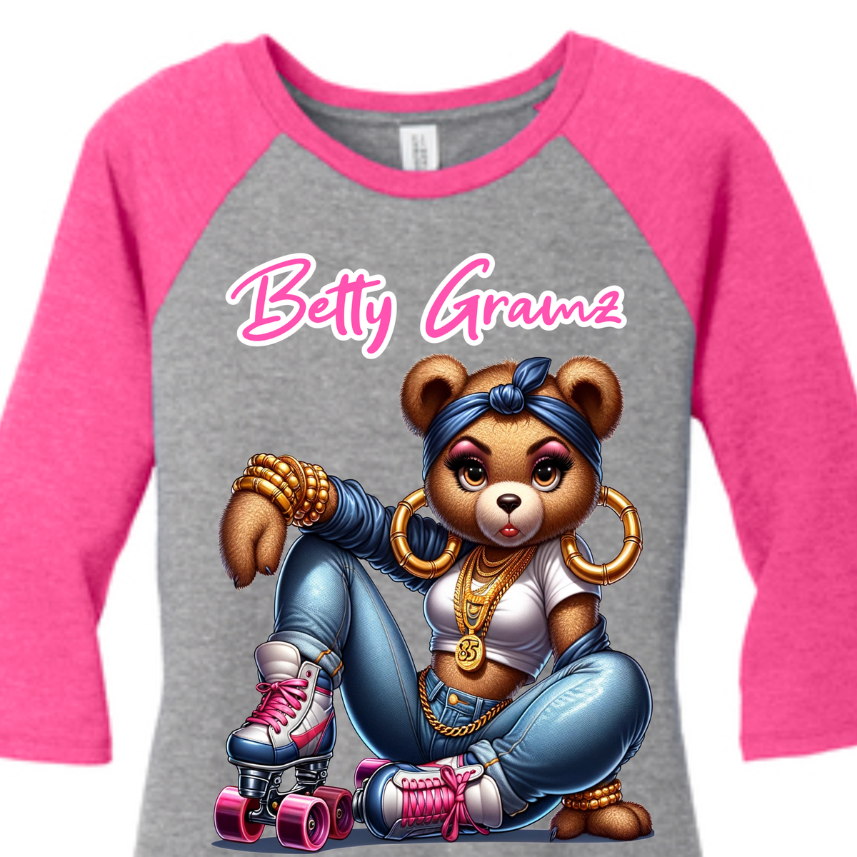BETTY GRAMZ SKATES II 3/4 RAGLAN TEES