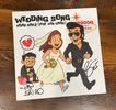 Signed Wedding Song Single Cover By Dan Baird and Brian Grilli