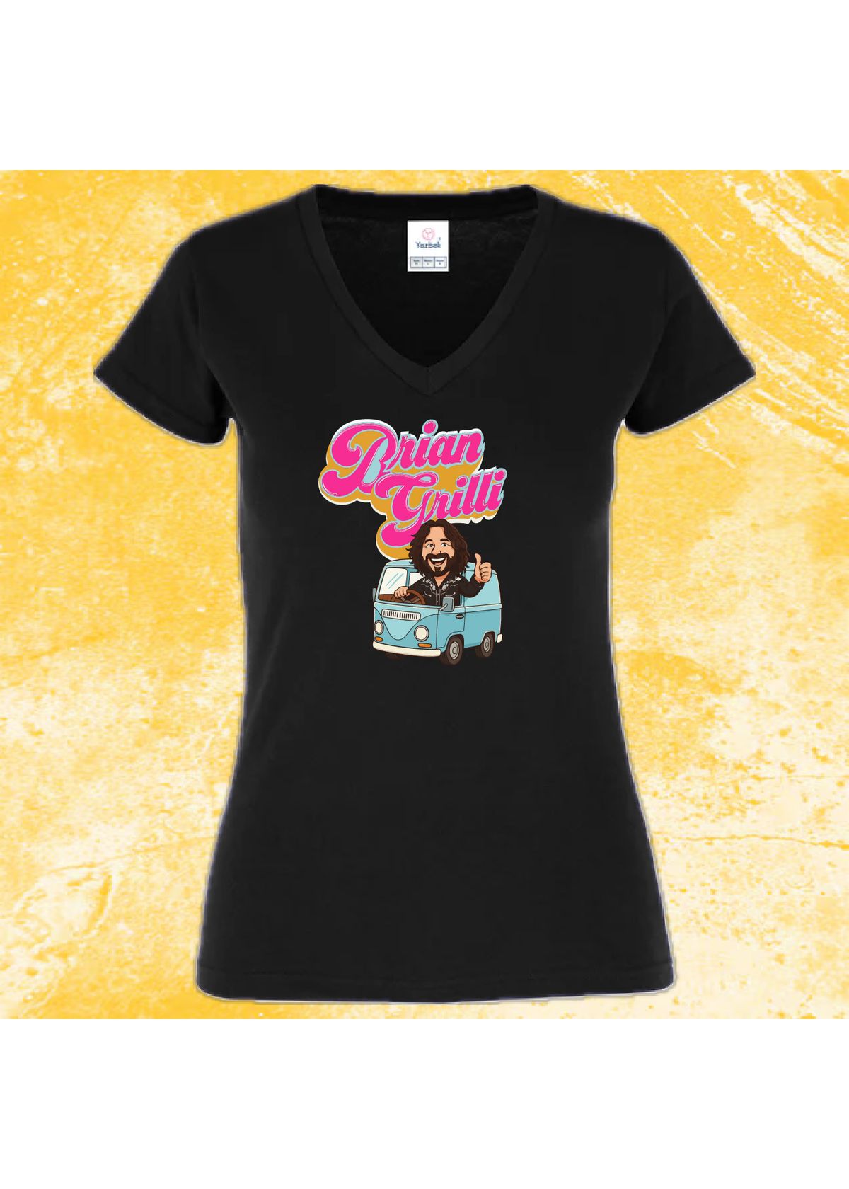 Hippie Van Ladies V T-Shirt