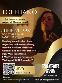 Live performance by Toledano, the immersive solo project of Blanche Israël