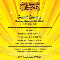 Smoke and Flowers at Wild Bunch Brewery in Luling