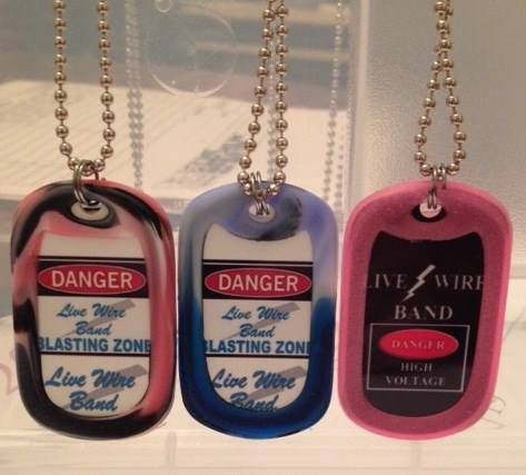  Live Wire Band Custom Made Band Dog Tag