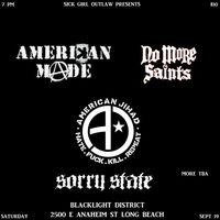w/ No More Saints, American Jihad, Sorry State, & more