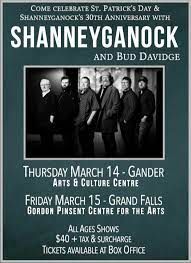 Shanneyganock 30th Anniversary Tour feat. Bud Davidge