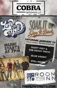Scott Ivey & The Filthy Frets SOAK IT UP TOUR w/ Blue Honey and Still Moves