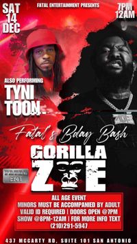 Gorilla Zoe Live