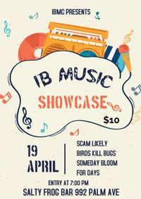 IB Music Collective Showcase featuring Scam Likely, Birds Kill Bugs, Someday Bloom, and For Days