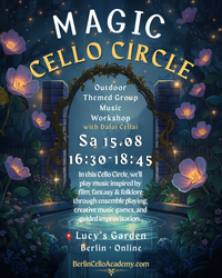🟨​🟩​🟦 Magic Cello Circle with Dalai Cellai - In Person Ticket 🇬🇧🇩🇪
