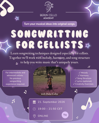 ​🟩​🟦⚫Songwriting for Cellists by Dalai Cellai 🇬🇧🇩🇪