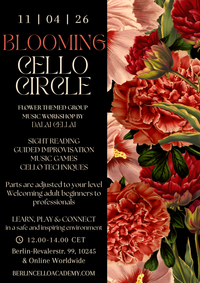🟨​🟩​🟦 Blooming Cello Circle with Dalai Cellai - Online Ticket