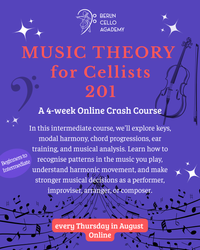 🟨​🟩​🟦 Music Theory for Cellists 201 - #3 of 4 🇬🇧