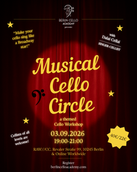 🟨​🟩​🟦 the Musical Cello Circle - Online Ticket 🇬🇧🇩🇪