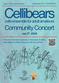 Cellibears Community Concert and Open Cello Stage