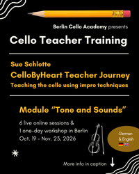 ⚫ "Tönen & Klingen" CelloByHeart Teacher Journey - Modul Tonalität - Session #3 of 7
