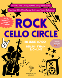 🟨​🟩​🟦 Rock Cello Circle with Dalai Cellai - Online Ticket
