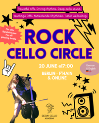 🟨​🟩​🟦 Rock Cello Circle with Dalai Cellai - Online Ticket