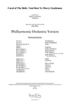 Carol of the Bells / God Rest Ye Merry Gentlemen - Violin and Orchestra, Full Score & Parts (PDF)