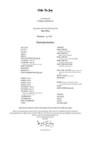 Ode To Joy - Orchestral Score and Parts (PDF)