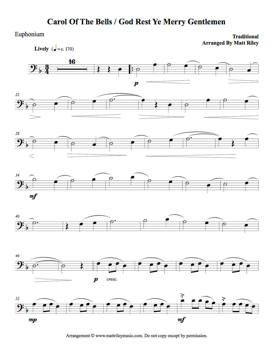 Euphonium page 1 preview
