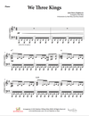 We Three Kings - Piano Accompaniment Sheet Music(PDF)