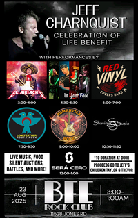 Celebration of Life and Benefit for JEFF CHARNQUIST 