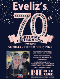 Eveliz's 70th Birthday Party!