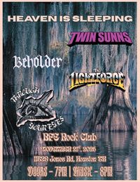 Through Your Eyes, Lightforce, Beholder, Twin Sunns, Heaven is Sleeping