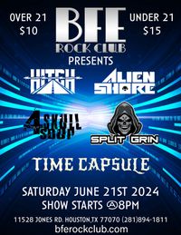 Hitch, Alien Shore, 4 Skull Soup, Split Grin, Time Capsule