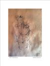 THE HORSEMAN (Full Body| | Image  4.75”x6.75”/ White frame 8.75”x 10.75”