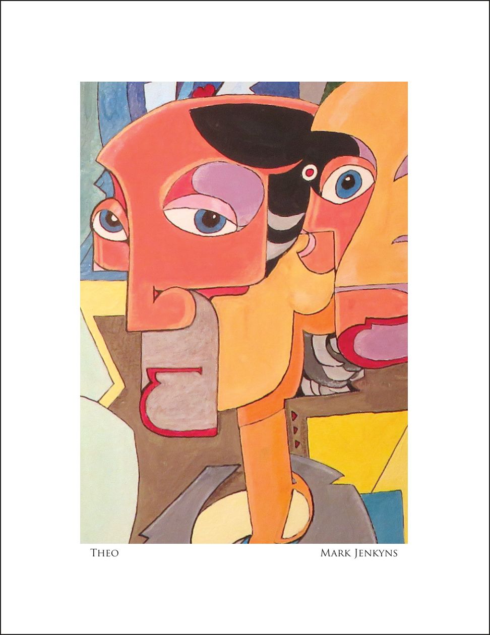 THEO | Image  4.75”x6.75”/ White frame 8.75”x 10.75”
