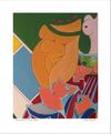 THE MINSTREL & THE LADIES | Image 7.5”x 9.5”/ White frame 12.75”x 16.75”