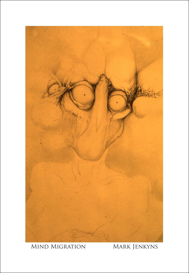 MIND MIGRATION |Image  3.5”x5.5” / White frame 6”x8”
