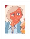 THE CASUAL GUY | Image  4.75”x6.75”/ White frame 8.75”x 10.75”