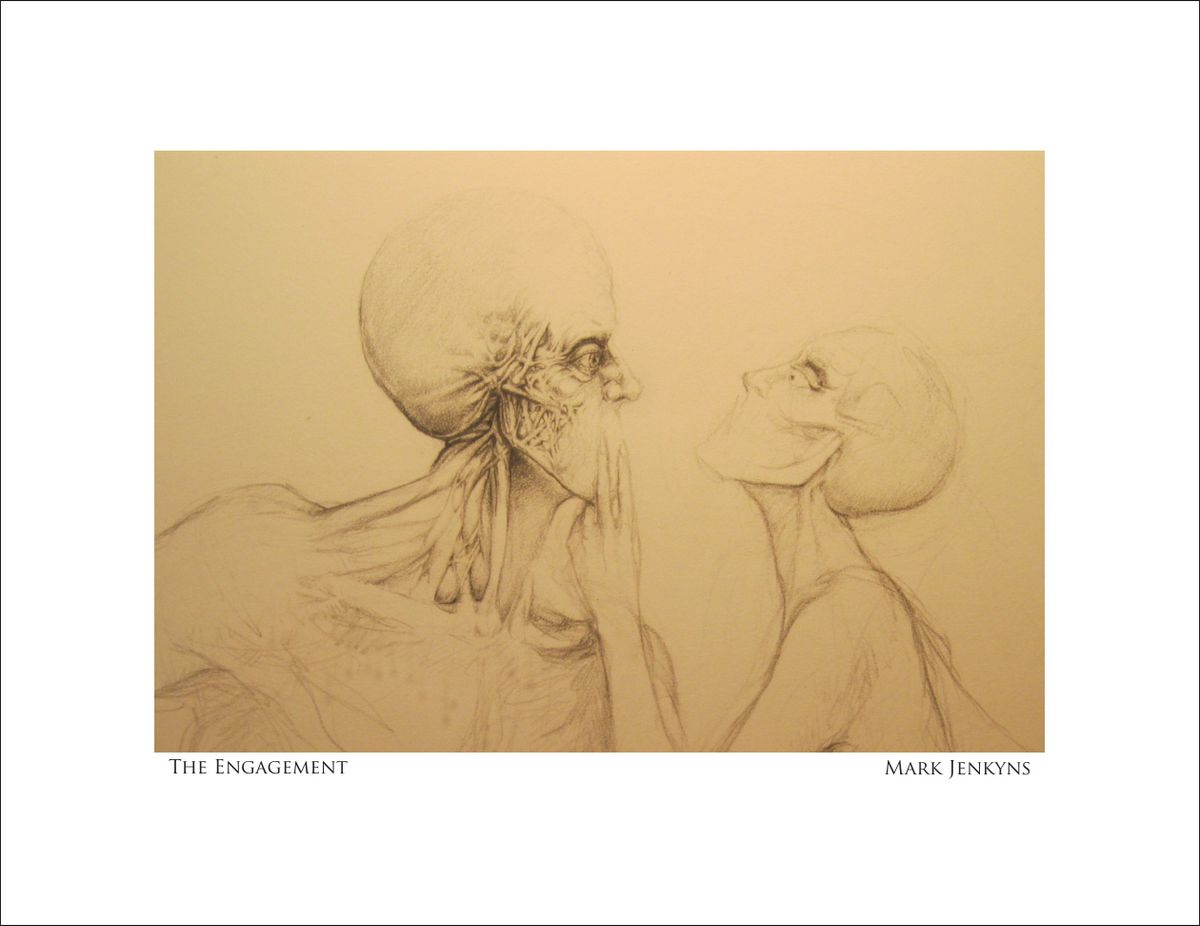 THE ENGAGEMENT |Image  4.75”x6.75” / White frame 8.75”x 10.75”