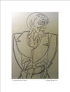 DOWNTOWN MAN | Image  4.75”x6.75”/ White frame 8.75”x 10.75”