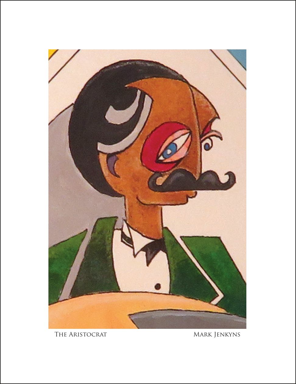 The Aristocrat | Image 4.75”x6.75”/ White frame 8.75”x 10.75”