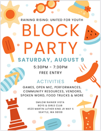 Raining Rising: United for Youth Block Party