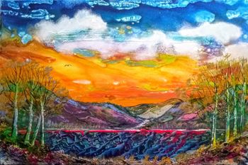 flowing to the sky 22x36
