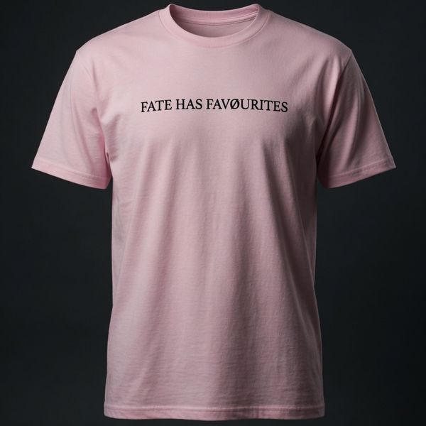 Pink Script Logo T shirt