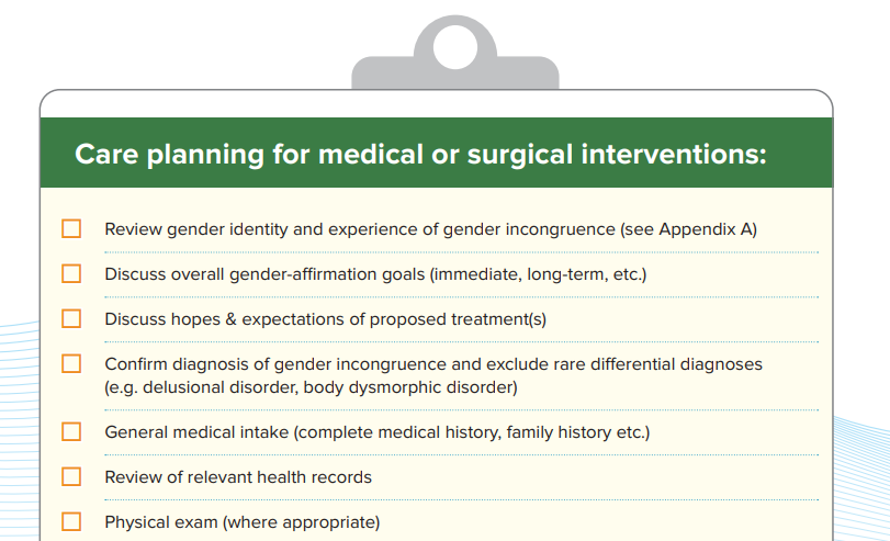 A clipboard with a list of medical procedures

Description automatically generated