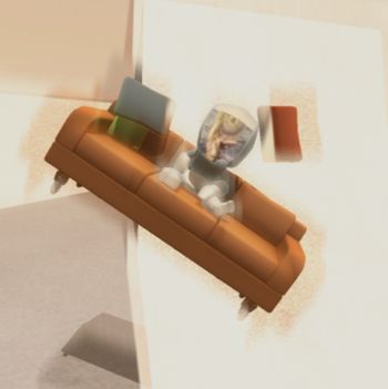 First edit of the original screenshot from Turbo Dismount that was used to create BBPV1's album cover
