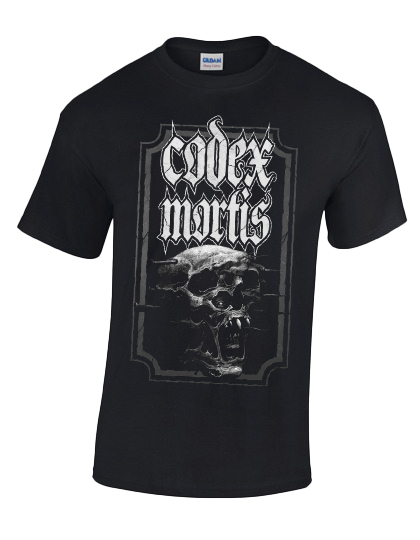 Codex Mortis 'Villain'  on Black Short-Sleeve Unisex T-Shirt