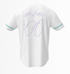baseball jersey - signature - white