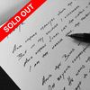 Hand Written Lyric Sheet: Signed + Dedicated [pre-order] limited to 20
