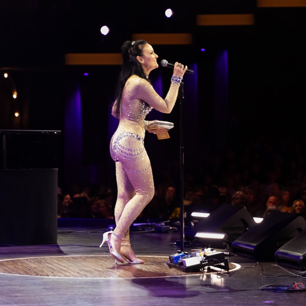 Danielle Bloom winning Female Rock Vocalist of the Year at the 2024 Josie Music Awards at the Grand Ole Opry