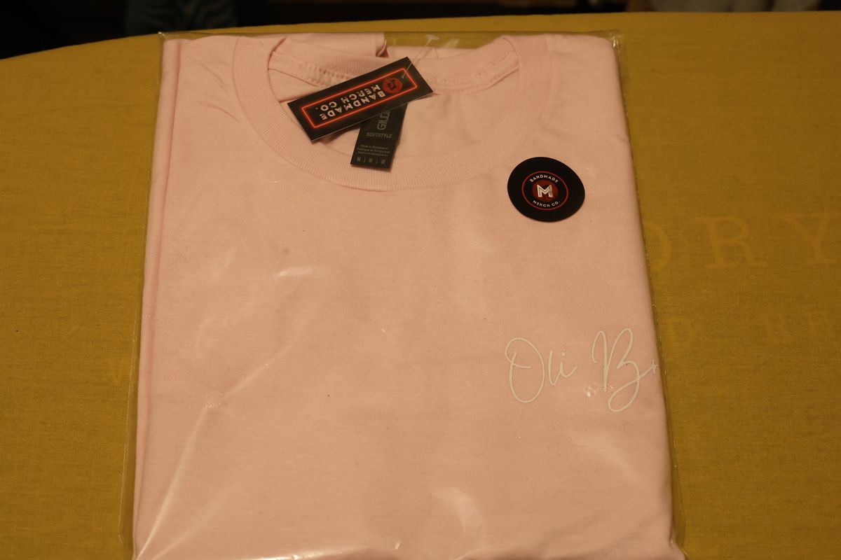 Oli Bruce Branded Pink T-Shirt