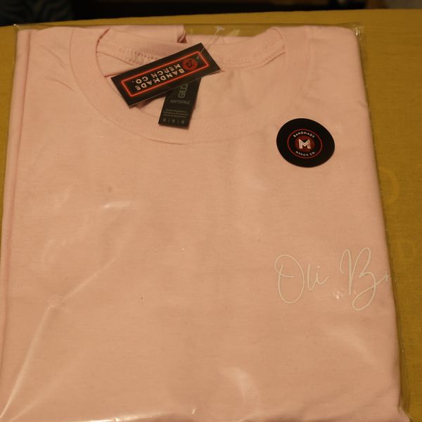 Oli Bruce Branded Pink T-Shirt